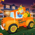 6 ft Inflatable Scarecrow Driving a Car, Thanksgiving outdoor decoration
