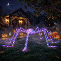 7 ft Iridescent Light-Up Spider, Halloween outdoor decoration